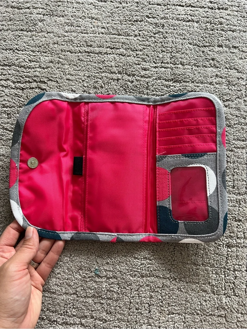 KAVU Polka Dot Canvas Wallet